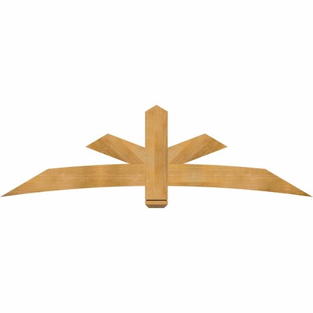 Ekena Millwork Alberta Rough Sawn Timber Gable Bracket, Western Red Cedar, 84"W x 24"H x 2"D x 6"F, 7/12 Pitch GBW084X24X0206ALB00RWR